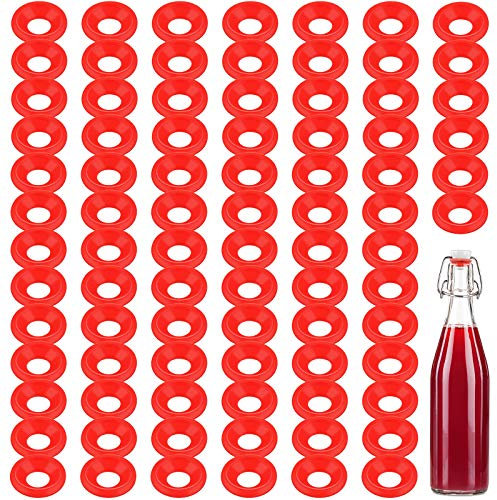 70 Pezzi Guarnizioni in Gomma Silicone Rondella per Bottiglia Swing Flip Top Rondelle Guarnizioni di Tenuta a Prova di Perdite per Uso Sigillatura di Bottiglie di Soda Birra Fatta in Casa
