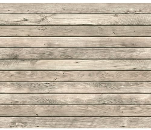 decomonkey - Papier Peint Panoramique Mur en Bois 350x256 cm - Décoration murale moderne – Tapisserie décorative pour chambre salon - Fond de texture de modèle en bois rustique
