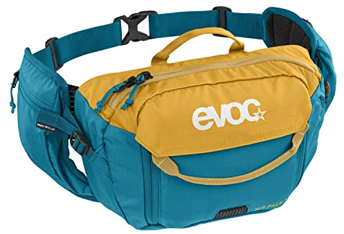 EVOC HIP Pack 3l Hüfttasche, Bauchtasche,Hüftbeutel (3l Fassungsvermögen, Airflow Contact System, Verstellbarer Hüftgurt, Venti Flap-System)