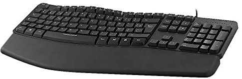 T'nB - Gamme Ergo - Clavier Ergonomique Filaire avec Repose-Poignet aimanté - Noir