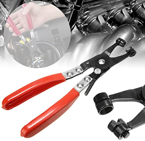 Pince pour Collier de Serrage, 1Pcs Pince Collier Echappement, Pince Collier Voiture pour le Montage et le Démontage des Tuyaux, des Outils de Réparation Automobile