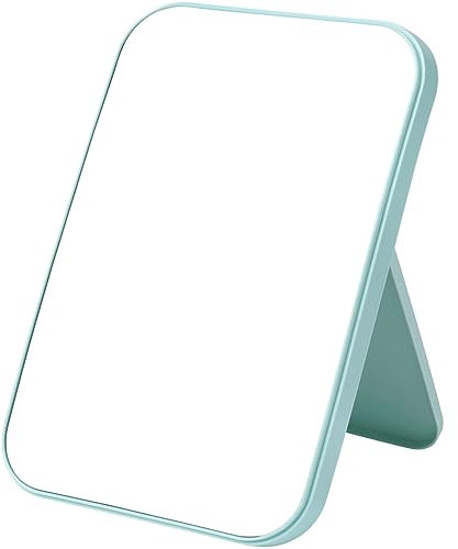 OSDUE 20 * 13.4cm Makeup Mirror, Foldable Desktop Vanity Mirror Portable Rectangular Makeup Travel Mirror with Stand, Desktop Vanity Mirror for Office Desk,Vanity Table, Travel, Camping
