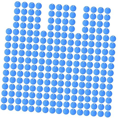 POPETPOP 15 Sets Personalisierte Haustiermarken-rohlinge Aluminium-stanzscheiben 3 6 Cm Durchmesser Id-marken Für Hundeseil-spielzeugzubehör 16 Stück * 15