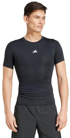 adidas Men's Techfit Compression Training T-Shirt, Black, M