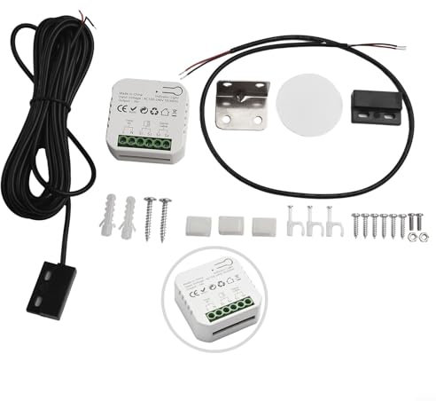 Smart Switch Garage Door Controller, Smart Garage Door Opener, WiFi Remote Control Voice Control Automatic Sliding Gate Opener Kit