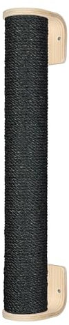 Kratzbaumland 12 cm Relax-Kletterstange Kratzstange Wandelement für Katzen (80 cm, Schwarz)
