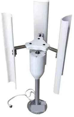 Mini generatore eolico Modello di generatore eolico verticale a cinque pale Generatore trifase a magneti permanenti senza spazzole Utensili portatili for mulini a vento a bassa velocità per test e uso