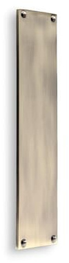 Infinity Decor Victorian Style Solid Brass Finger Push Plate in Antique Brass Finish 300 x 76mm Ideal for Internal or External Front Door Gates