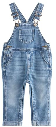 NEXT Ragazzo Salopette in denim di 100% cotone Blu chiaro 9 Mesi-12 Mesi
