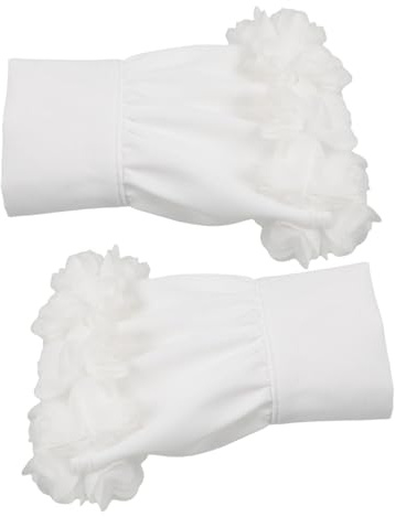 Manchette en Mousseline Blanche, Style Élégant