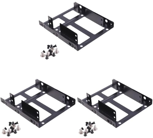 Giwnhvx 3X Doppio Strato SSD Telaio In Metallo 2.5 a 3.5 Montaggio Interno Computer SSD Hard Drive Convertitore Adattatore Staffa