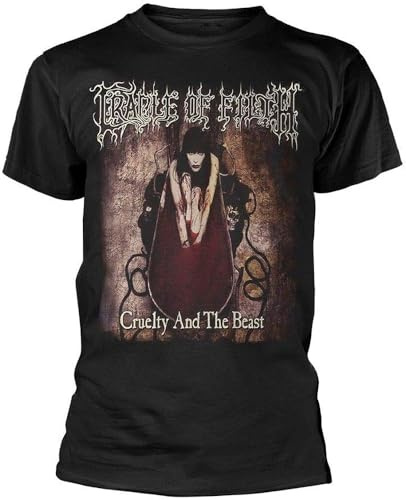 TY@FERDSA kankun s Cradle of Filth Cruelty and The Beast New T-Shirt Blacks(Medium)