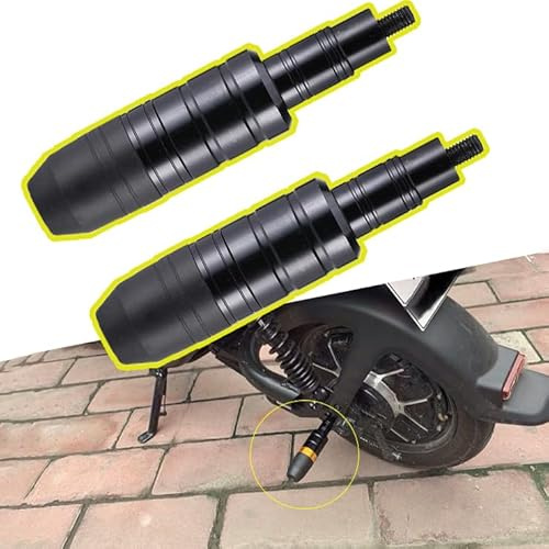 XDGDHSH Motorcycle Frame Sliders for Suzuki SV650 SV 650, Motorcycle CNC Aluminum Crash Pads, Exhaust Sliders Crash Protector Engine Crash Pad, Anti-Fall Fairing Guard,A Black