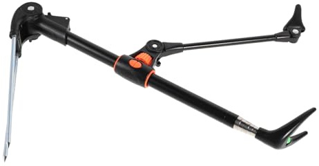 Outanaya Supporto Terra da Acciaio Inossidabile per Pesca Canna in Nero Inserto Rinforzato Facile Installare Leggero Sedie
