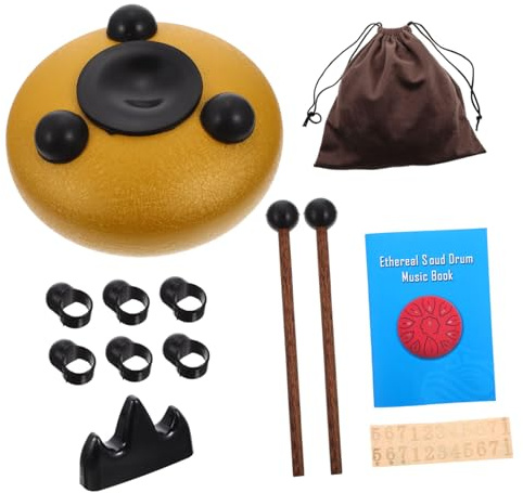Cabilock Zungentrommel für Junge Mädchen Musikinstrument Schlaginstrument mit Schlägel für Musikalische Früherziehung für Anfänger aus Hochwertigem Material