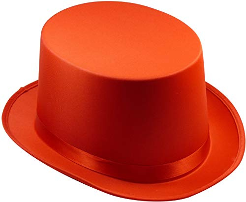 TrendandStylez Zylinder Hut Satin – Eleganter Partyhut in 7 Farben | Kostüm Zylinder für Damen & Herren | Fasching, Karneval, Hochzeit, Bühne, Tanz, Show & Deko, Zauberer