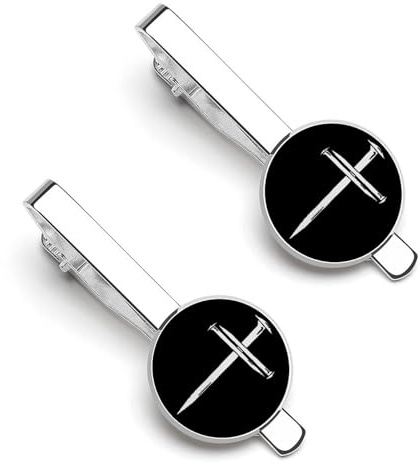 Krawattenklammer- und Manschettenknopf-Set für Herren, 2-teilig, für luxuriöse Bekleidungsaccessoires