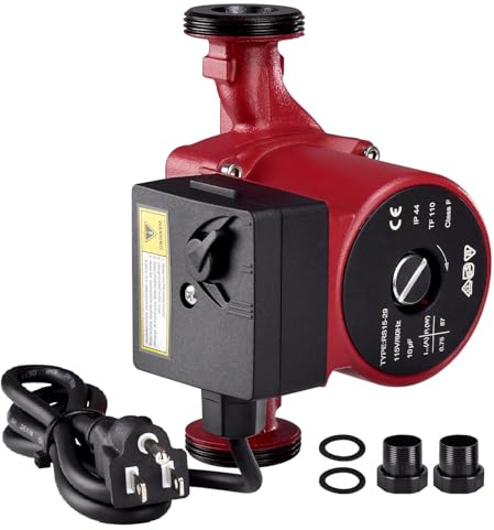 Talspity UP15-29SU, 59896775 Hot Water Circulator Pump 115V 1-1/2 to 1-1/4 Union Compatible with Grundfos Used for Radiant Heating, Hydronic Heating, Fan Coil Heating, Solar and Other System Types