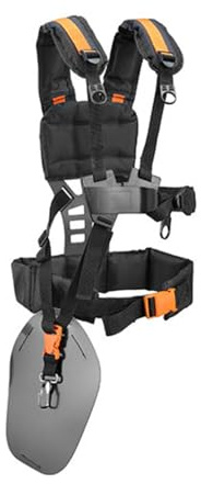 Garden Parts Doppel-Schultergurt Tragegurt für Freischneider, Motorsense, komfortabel, sicher, kompatibel mit HQV, NAC, STIHL, DEMON, Stiga