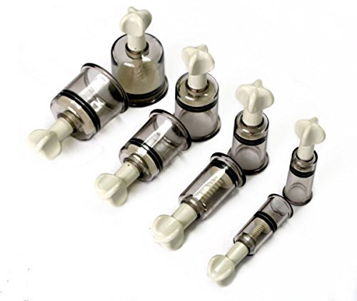 JYtop 8 schraubenartige Vakuum-Kappen zur Befestigung auf der Haut, je 2 x Größe S, M, L und XL