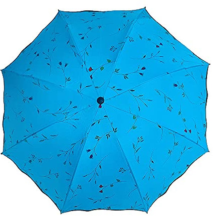 Maibar Sun Umbrella for Women UPF 50 UV Umbrella spf 50 Compact Lightweight Mini Umbrellas (Blue)
