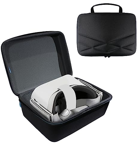 TUDIA Travel EVA Carrying Hard Case Compatible with Oculus Go VR Headset (Fits Controller & Charger), Water Resistant Portable Storage Bag Shockproof Drop Protection [CASE ONLY, Device NOT Included]