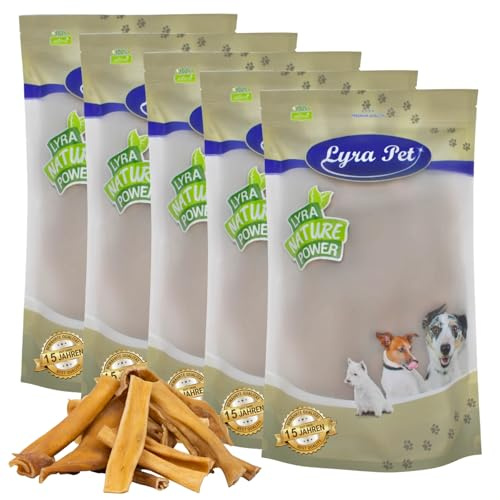 Lyra Pet® 5 kg Rinderkopfhaut hell getrocknet - Kausnack für Hunde Leckerli | Naturbelassener Kauartikel vom Rind - Proteinreiches Leckerli - Harte & zähe Konsistenz- Fettarm & leicht verdaulich