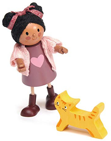 Tender Leaf Toys Ayana (Holzspielzeug, Spielpuppe, Material Holz, Kinderspielzeug, unterstützt die Feinmotorik, Bunt) 7508148