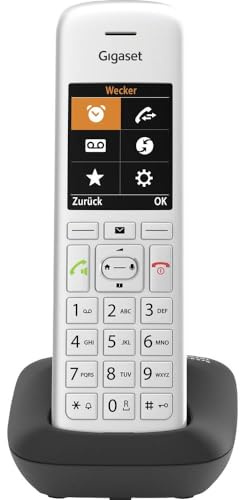 Gigaset CE575 DECT Mobilteil Silber-Schwarz mit Anrufer-ID