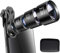 INF Objectif de téléphone Portable 4 en 1, fisheye fisheye, Grand Angle, téléobjectif et Objectif Macro, y Compris Les Accessoires, Objectif Universel pour Tous Les Smartphones, à Fixer