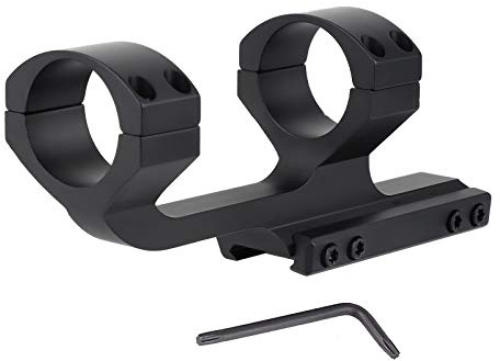 ToopMount Anneaux de Montage de Lunette Tactique avec goupille d'arrêt 30mm / 25.4mm Supports décalés à Profil Mince pour Rail Picatinny (30mm)