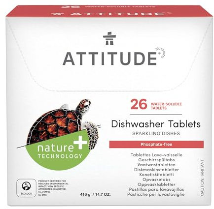 Detergente ECO para máquina lavavajillas Attitude 26 dósis