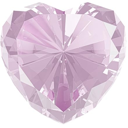 Papierbeschwerer mit rosa Kristalldiamanten, 80 mm, herzförmig, echte Kristall-Diamantglas-Edelsteine, Briefbeschwerer, große Diamanten, Geburtstag, Jahrestag, für Frauen, Valentinstagsgeschenke