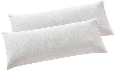 Donegal Collections - Almohada Viscoelastica Pack 2 Unidades 70 cm - Almohada Copos 100% Viscoelásticos - Tejido Strech Gran Adaptabilidad, Termoregulable, Antiacaros - Fabricado en España