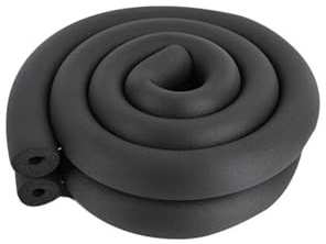 YNAYGDIUGD 2 STK Rohrdämmung Schaumstoff Rohr Kautschuk Heizungsrohr Flexibel Thermo Isolierung Schaumstoffschlauch Für Griffe Schwarz Kautschuk Isolierschlauch (Size : ID 110mm*T 20mm*L 2m/PCS)