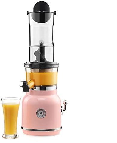 Nutritious Pink Cold Press Juicer - Slow Masticating Juicer Machine For Fruits & Vegetables, Wide Groove Spiral Juicer - Enhance Your Health With Freshly Extracted Juice