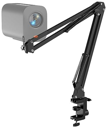 NearStream Mic Boom Arm, Webcam Stand with Heavy Duty Desk Clamp, Microphone Arm Desk Mount for Podcast Streaming Gaming, Adjustable Suspension Boom Scissor Arm Stand with 1/4 Screw for VM33, AM10X