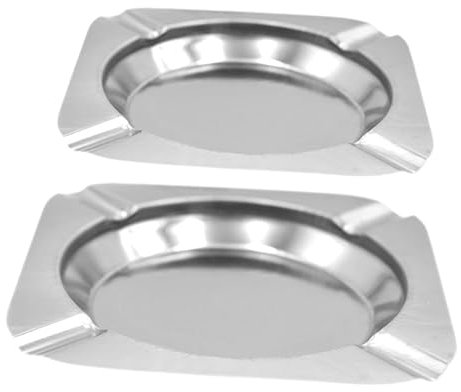 ORFOFE 2stücke Aschenbecher Retro Autoaschenbecher Mit Drei Fächern Für Tragbar Für Home Office Schlafzimmer Und