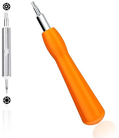 Doorbell Screwdriver Replacement Kit,T6 & T15 Double-Ended Torx Tool | Orange Pry Tool Doorbell Replacement Bit for Ring Video Doorbell Replacement Screw