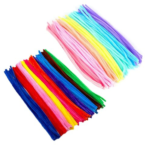 SGERUFZ 200 Pcs bunte Pfeifenputzer zum Basteln - 17 Farben 30cm lang Chenilledraht für Kreative DIY-Projekte und Basteldeko für Kinder