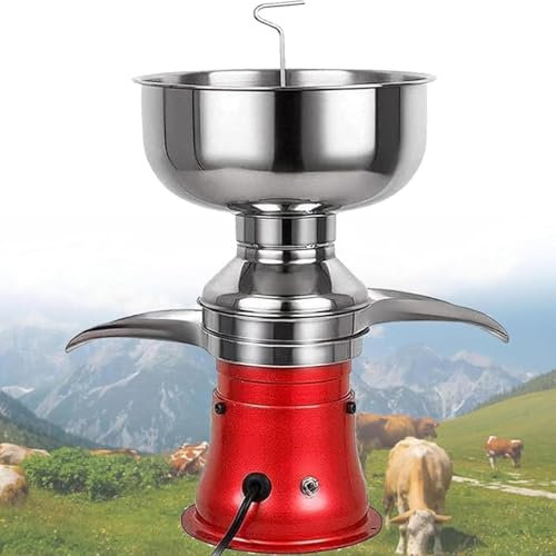 ZJLZJLO Centrifugeuse À Lait Électrique, Séparateur De Crème Domestique, Vitesse: 9800-11000, 50L/H, Convertit Le Lait Cru en Cadre Et en Lait Écrémé,A