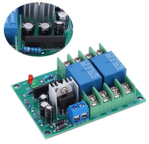 Bonbela Circuito Amplificatore Scheda 12 × 10 × 4 Altoparlante Scheda Circuito Doppio canale Ritardo di Potenza Componente 10A AC12 18V Altoparlante Amplificatore Board Doppio