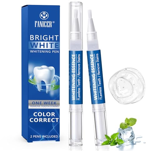 2 Stück Zahnaufhellung Stift,Zahnweiss Bleaching,Teeth Whitening Pen, Teeth Whitening Essence Pen Gegen Kaffee and Tee,FüR Strahlend WeißE ZäHne