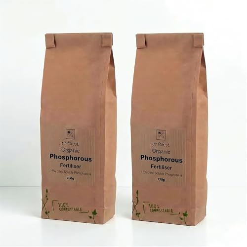 Dr Forest Phosphorous Meal 15% Phosphorus - High Phosphorus Plant Food for Roots, Flowers and Fruit - Plant-Based Bone Meal Alternative - Made with Organic Ingredients - Handmade in Stockport