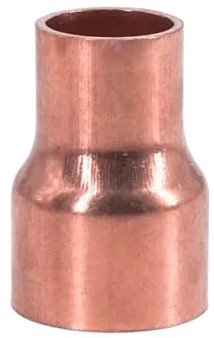 EKFBQBGW 5pcs 6.35 8 10 12.7 15 16 19 25 28 32mm Pure Copper End Feed Solder Reducer Plumbing Pipe Fitting Connector Coupler Air Conditioner(54mm To 15mm)