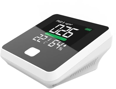 Détecteur de gaz Détecteur de poussière PM2,5, Appareil Mesure la qualité l'air, détecteur gaz pour Le Travail et la Maison