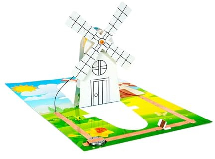 Science Windmill Generator Kit Craft DIY Physics Experiment Set for Children