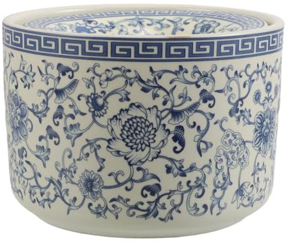 PRETYZOOM Cenicero de Cerámica Gran Capacidad, Resistente a Altas Temperaturas con Tapa Diseño Elegante y Funcional para Ceniza y Residuos de Té para Patio y Ktv