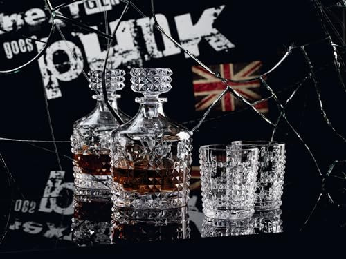 Spiegelau & Nachtmann, 3-delad whiskyset, dekanter + 2 koppar, kristallglas, punk, 0099501-0