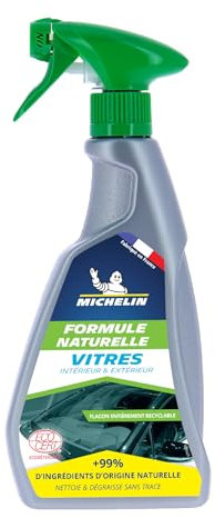 MICHELIN 009163 Nettoyant Vitres Voiture Sans Traces, Formule Naturelle, 500 ml